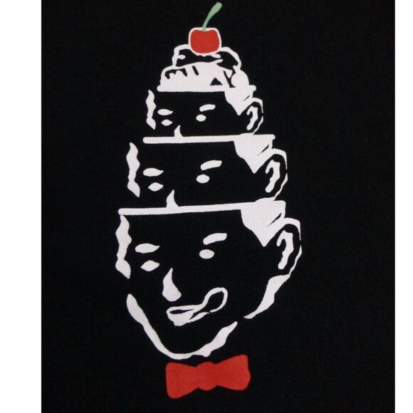 Ice Cream Black T-Shirt Triple Head Graphic - Picture 5 of 9